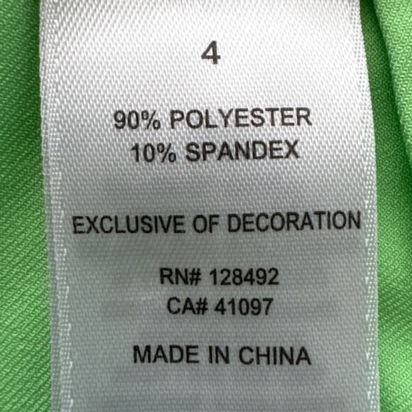 Greg Norman Womens Golf Shorts Bright Neon Green Size 4 Performance Stretch Golf - Picture 7 of 8